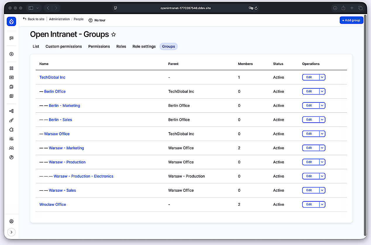 Groups and Access Control