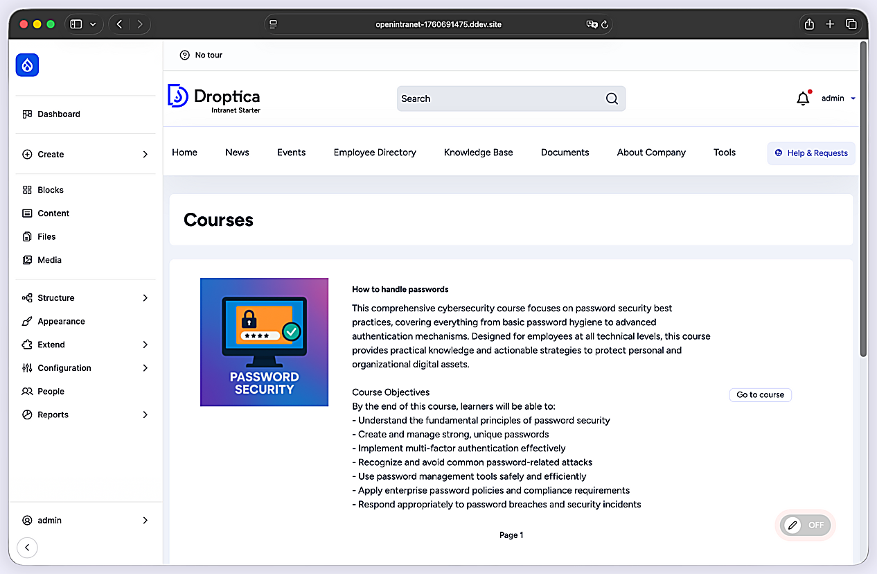 Learning Management (LMS)